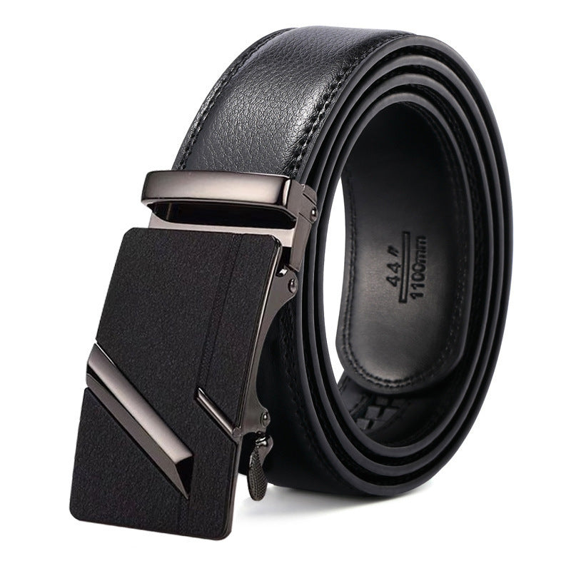 Men's leather belt