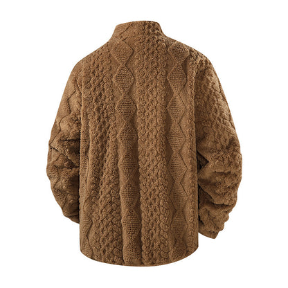 Patterned warm fluffy Jacket