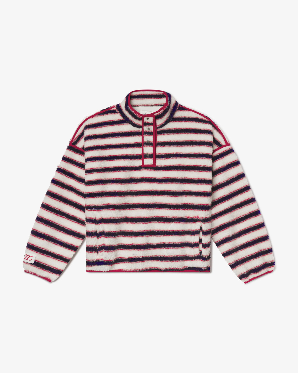 Striped Fleece Pullover