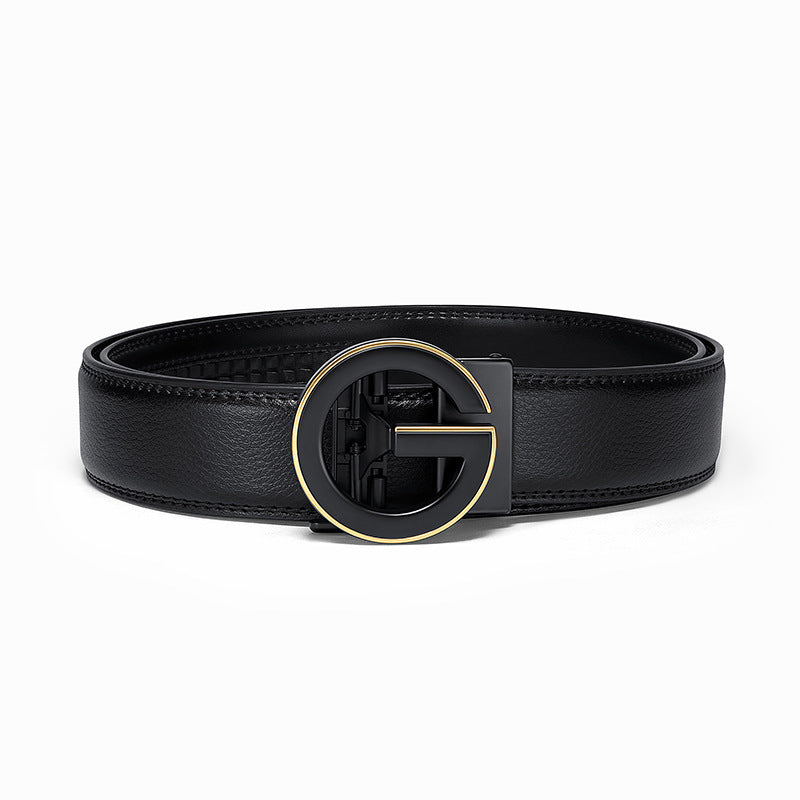 Men's leather belt