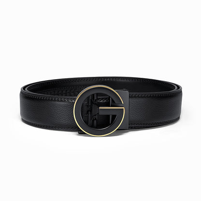 Men's leather belt